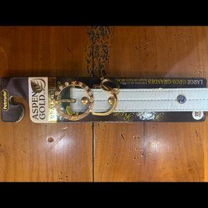 NWT! Petmate Gold plated collar with crystals 22”